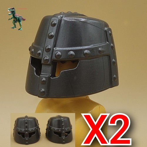 Playmobil casco grigio - x2,